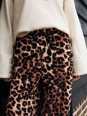Animal Print Barrel Leg Trousers - Image 5 of 10
