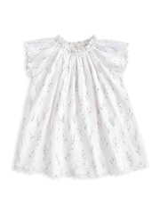 Mamas & Papas Lavender Print Woven 100% Cotton Dress - Image 1 of 2