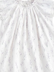 Mamas & Papas Lavender Print Woven 100% Cotton Dress - Image 2 of 2