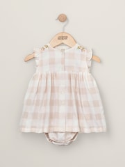 Mamas & Papas Pink Gingham Sun Dress - Image 1 of 2