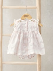 Mamas & Papas Pink Gingham Sun Dress - Image 2 of 2