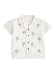 Mamas & Papas Palm Tree White Shirt - Slika 2 iz 2