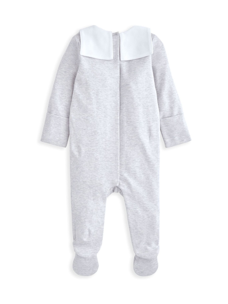 Mamas & Papas Grey Sailor Collar 100% Cotton Sleepsuit - Imagen 2 de 2 Mamas & Papas Grey Sailor Collar 100% Cotton Sleepsuit - Imagen 2 de 2