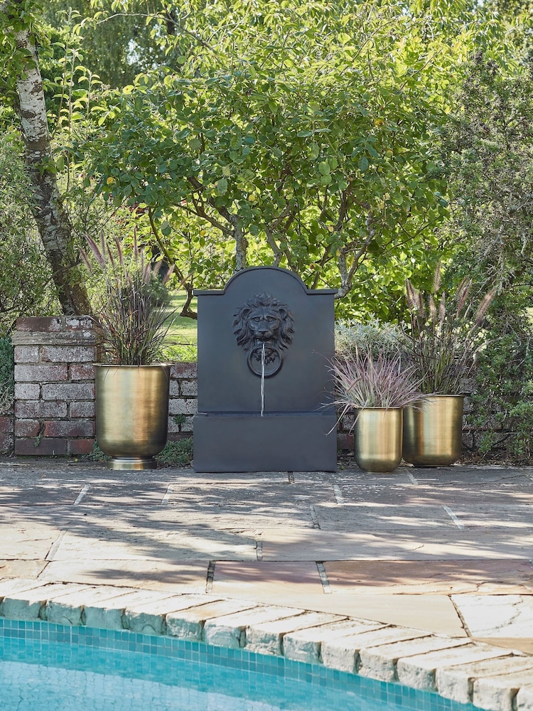 Ivyline Granite Garden Luxury Lion Water Feature - Image 1 of 4