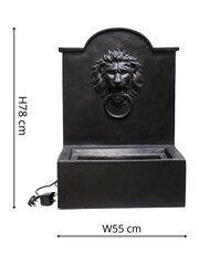 Ivyline Granite Garden Luxury Lion Water Feature - Image 4 of 4