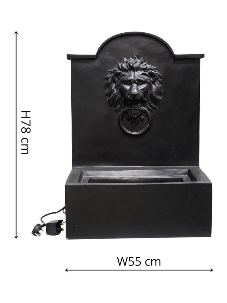 Ivyline Granite Garden Luxury Lion Water Feature - Image 4 of 4