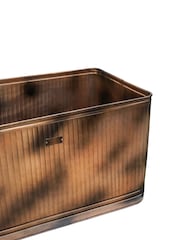 Ivyline Copper Garden Hampton Rectangular Metal Planter - Image 3 of 4