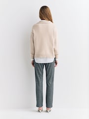 Weekend MaxMara Cream AGRE Sweater Tank Top - Image 3 of 6