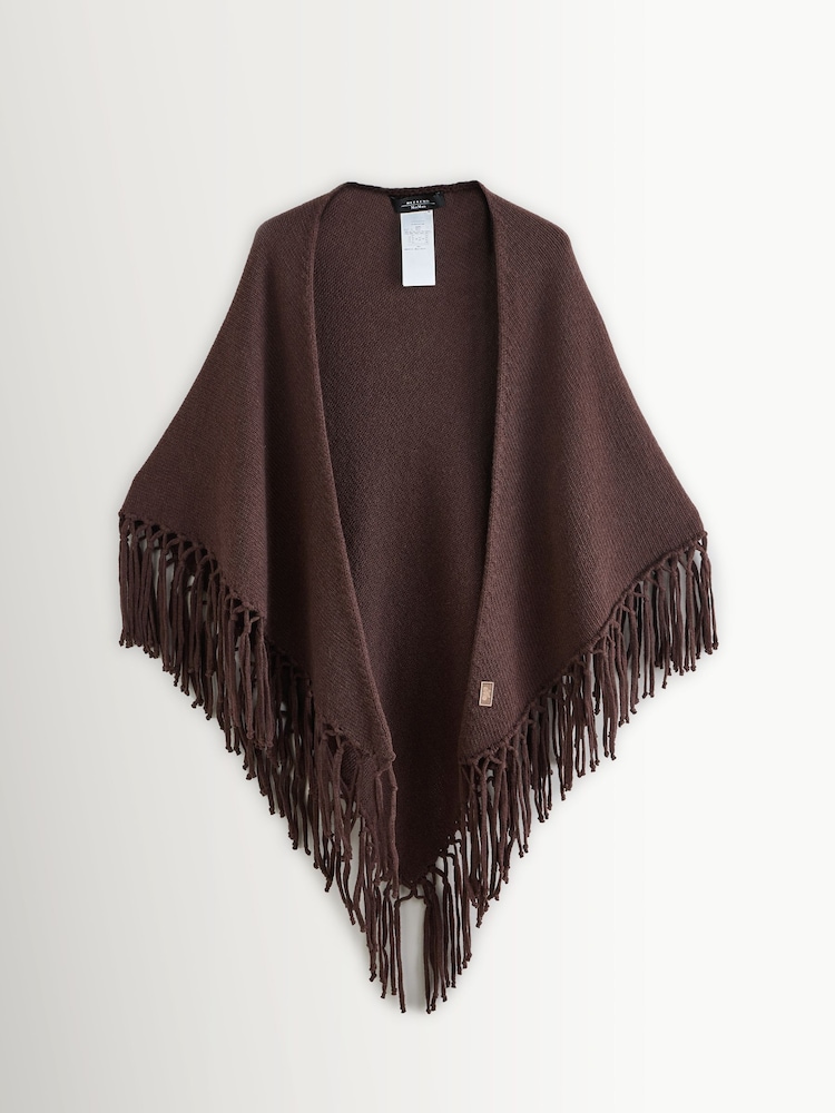 Weekend MaxMara Brown Tornado Knitted Jersey Scarf - Image 1 of 5