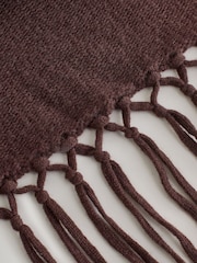 Weekend MaxMara Brown Tornado Knitted Jersey Scarf - Image 10 of 10