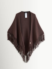 Weekend MaxMara Brown Tornado Knitted Jersey Scarf - Image 6 of 10