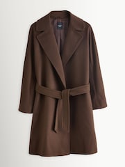 Weekend MaxMara Brown CORTE Coat - Image 7 of 11