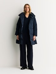 Weekend MaxMara Blue TENUTA Quilted Coat - Image 4 of 11