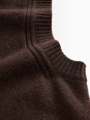 Weekend MaxMara Brown CARLOS Knitted Vest - Image 10 of 10