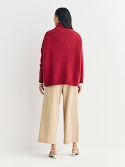 Weekend MaxMara Red BORGIA Sweater Tank Top - Image 2 of 6