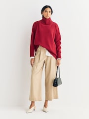 Weekend MaxMara Red BORGIA Sweater Tank Top - Image 4 of 6