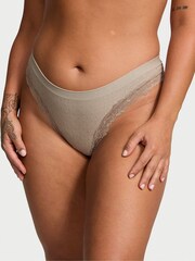 Victoria's Secret Turtle Dove Grey Thong Knickers - Image 1 of 3