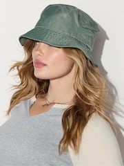 Victoria's Secret PINK Faded Sage Green Cargo Bucket Hat - Image 2 of 2