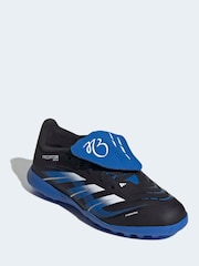 adidas Blue/Black Kids Predator League JB Fold-Over Tongue Turf Boots - Image 1 of 9