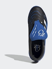 adidas Blue/Black Kids Predator League JB Fold-Over Tongue Turf Boots - Image 6 of 9