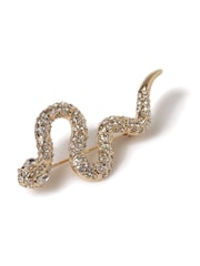 Aela Gold Tone Snake Brooch - Image 2 of 2
