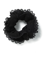 Broderie Trim Scrunchie - Image 1 of 2