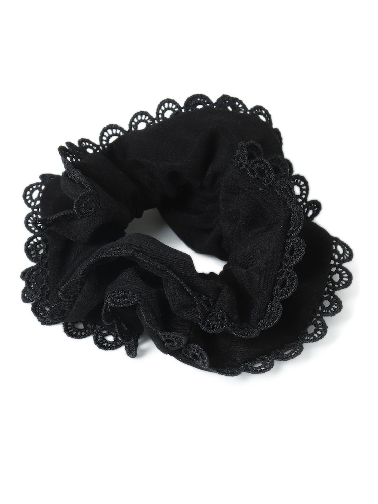 Broderie Trim Scrunchie - Image 2 of 2