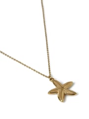 Aela Gold Tone Stainless Steel Starfish Necklace - Image 2 of 2