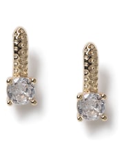 Aela Gold Tone Cubic Zirconia Piercing Stud Earrings - Image 1 of 3
