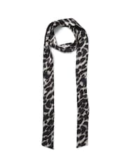 Aela Animal Print Leopard Thin Scarf - Image 1 of 2