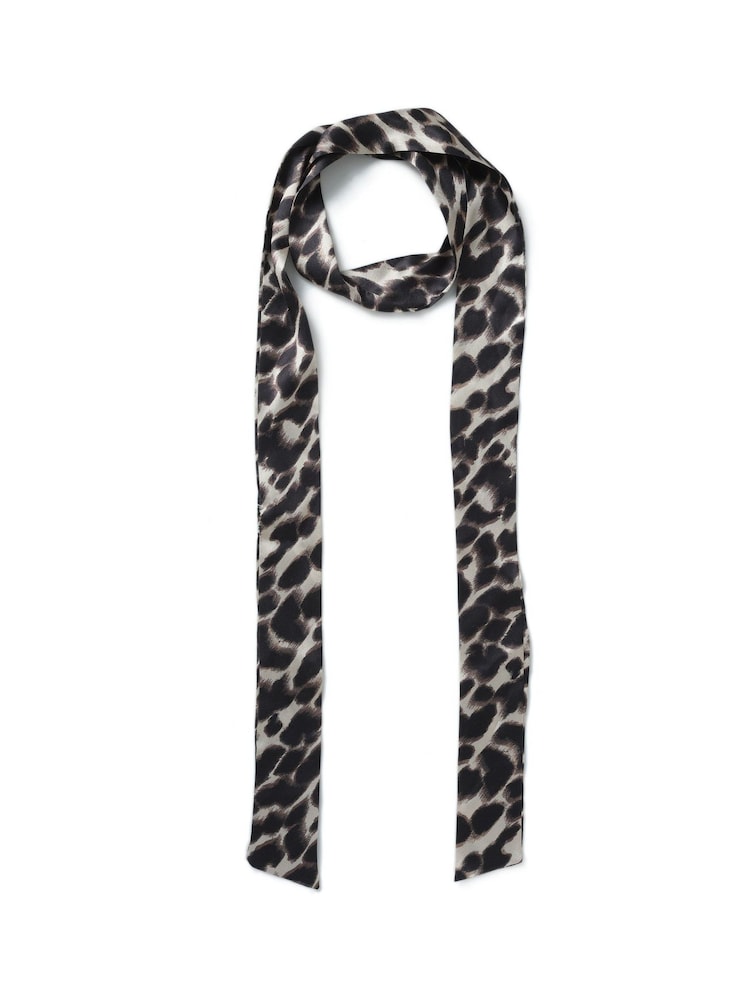 Aela Animal Print Leopard Thin Scarf - Image 1 of 2