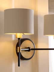 Brass Hudson 2 Light Rechargeable Wireless Wall Light - Image 3 of 5