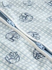 Blue Baby Two Way Zip Sleepsuits 3 Pack - Image 10 of 11