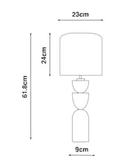 Black Kara Table Lamp - Image 5 of 5