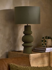 Sage Green Hera Totem Table Lamp - Image 3 of 5