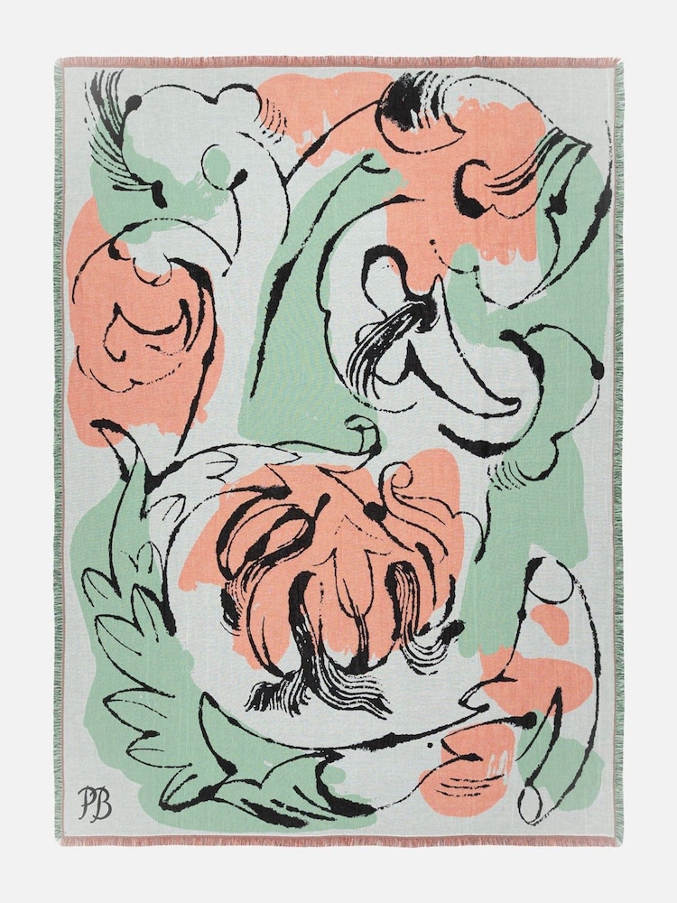 Marimekko Blue Vildstjälk Art Throw - Image 1 of 1