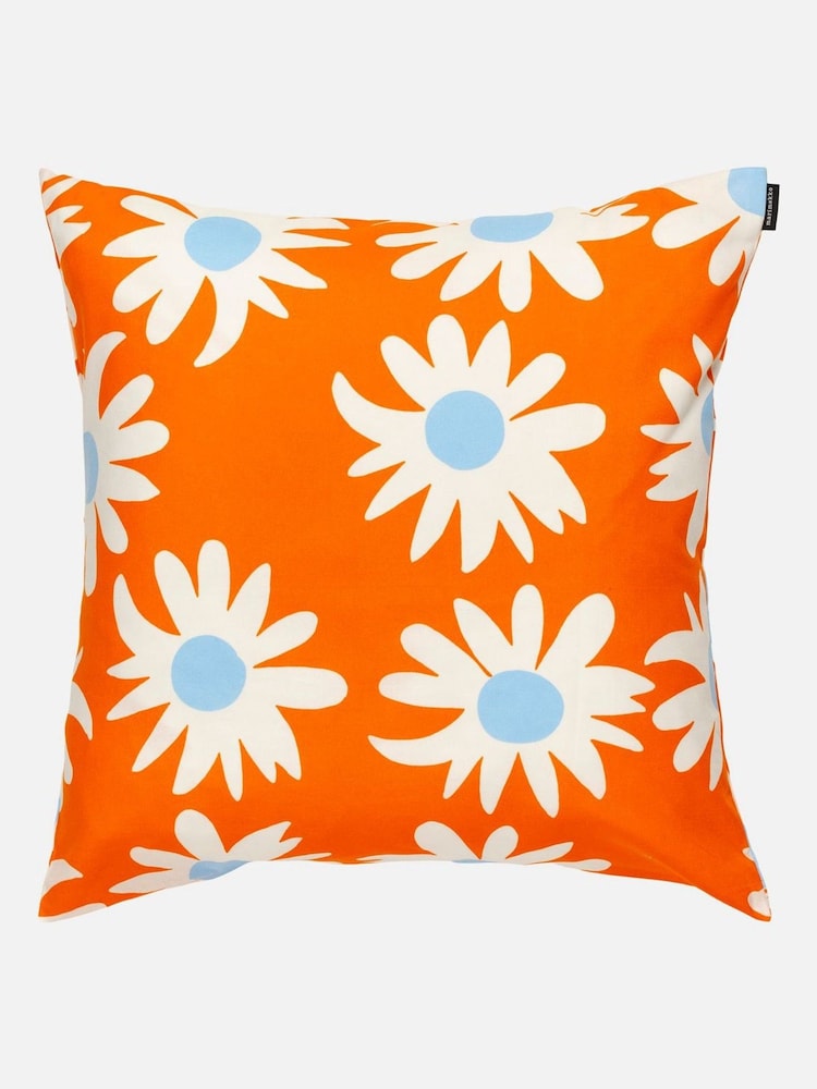 Marimekko Orange Rakastaa Ei Rakasta Cushion Cover - Image 2 of 2
