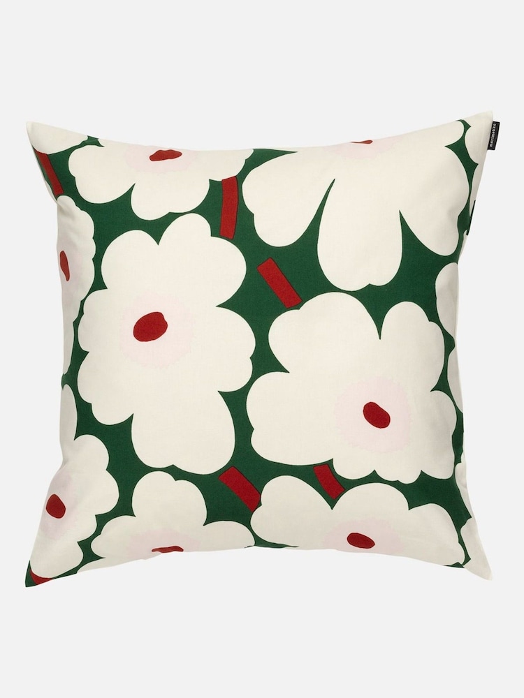 Marimekko Green P. Unikko Cushion Cover - Image 1 of 1