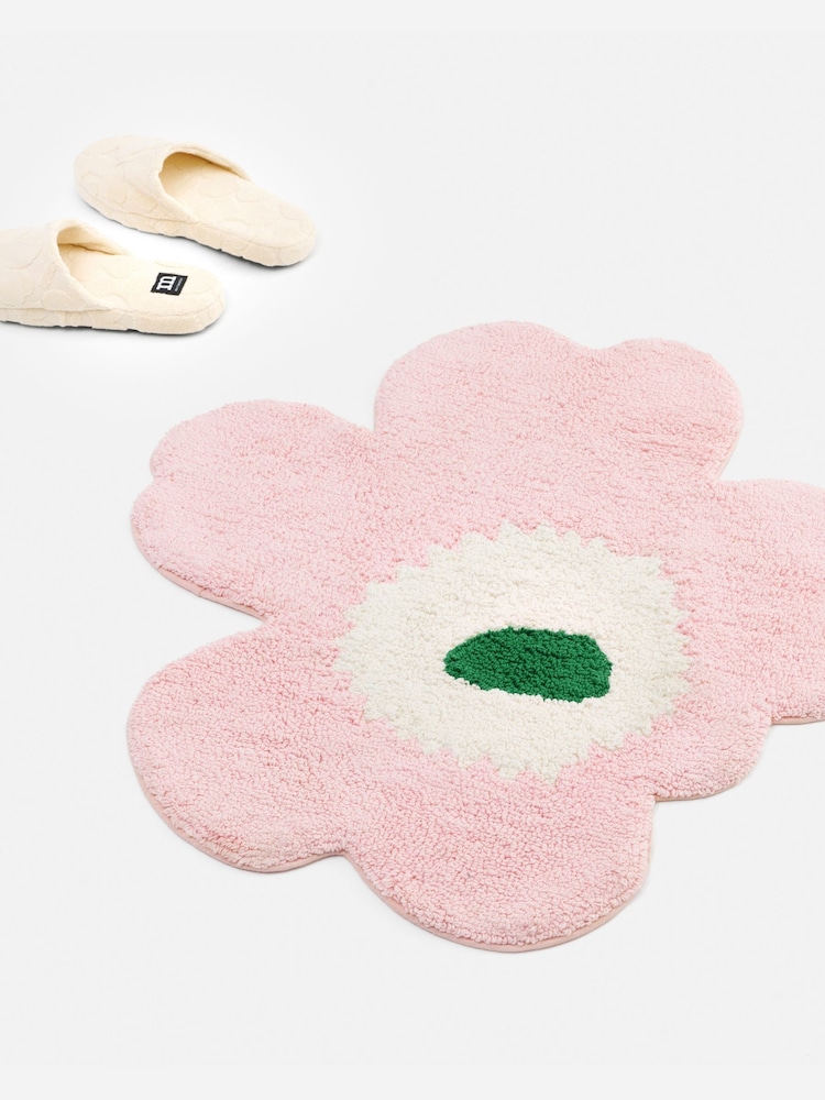 Marimekko Pink Unikko Bath Mat - Image 1 of 2