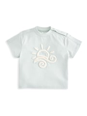 Mamas & Papas Blue Sun Top & Stripe Shorts Set - Image 2 of 3