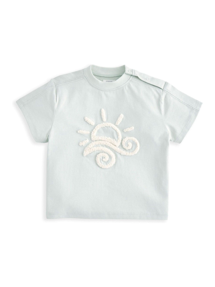 Mamas & Papas Blue Sun Top & Stripe Shorts Set - Image 2 of 3