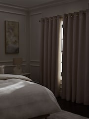 Natural Mink Madison Blackout/Thermal Eyelet Curtains - Image 2 of 6