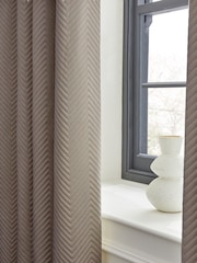Natural Mink Madison Blackout/Thermal Eyelet Curtains - Image 3 of 6