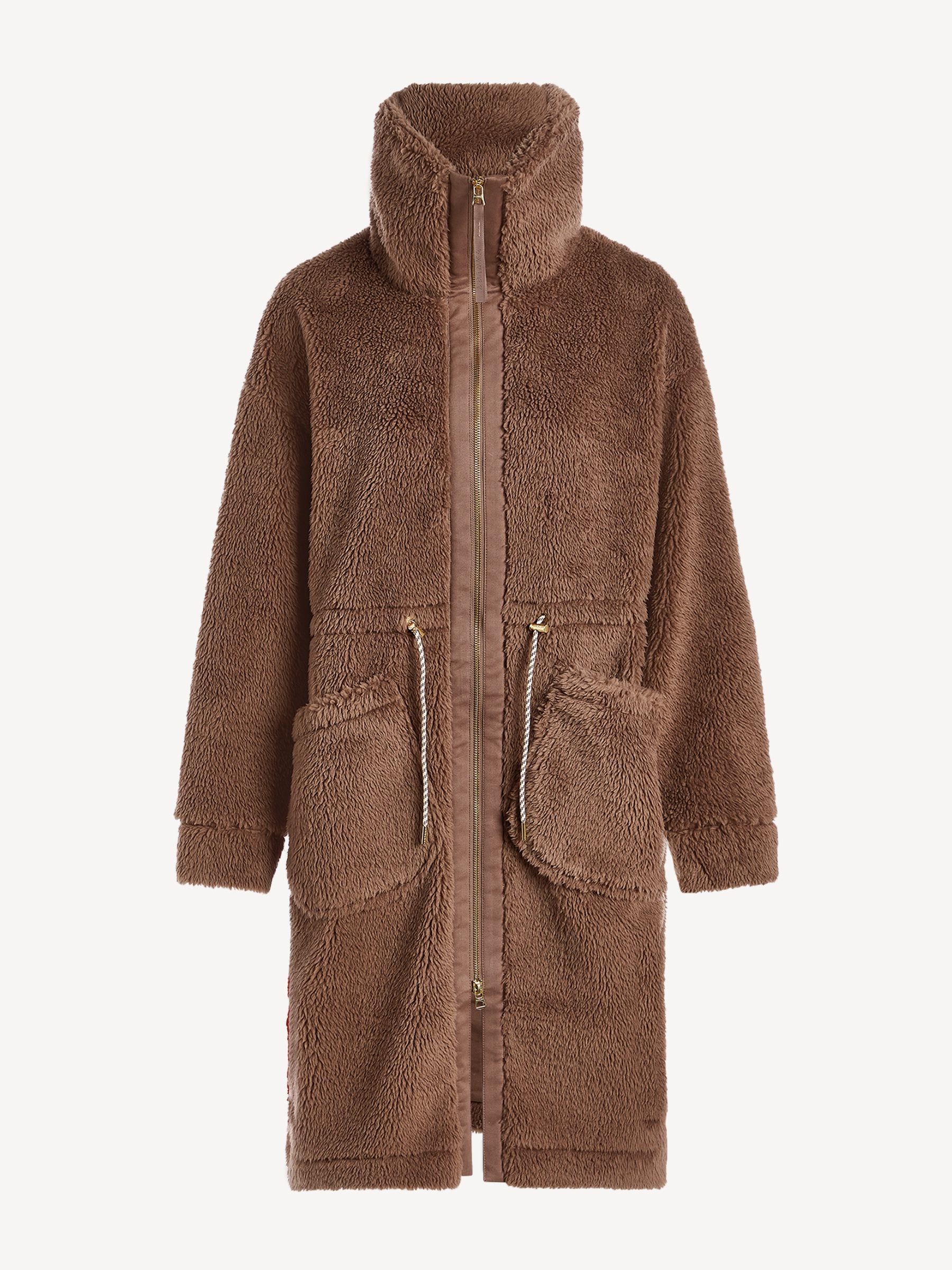 Varley Ash Taupe Logan Sherpa Coat | Seasons