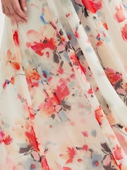 Scarlett & Jo White Curve Isabelle Angel Sleeve Maxi Dress - Image 4 of 4