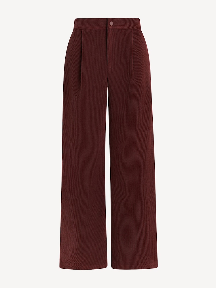 Varley Brown Floris Wide Leg Trousers - Image 8 of 8