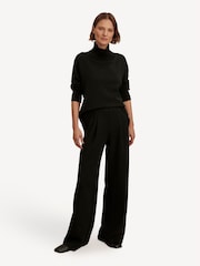 Varley Black The Extra Wide Leg Joggers - Image 1 of 7