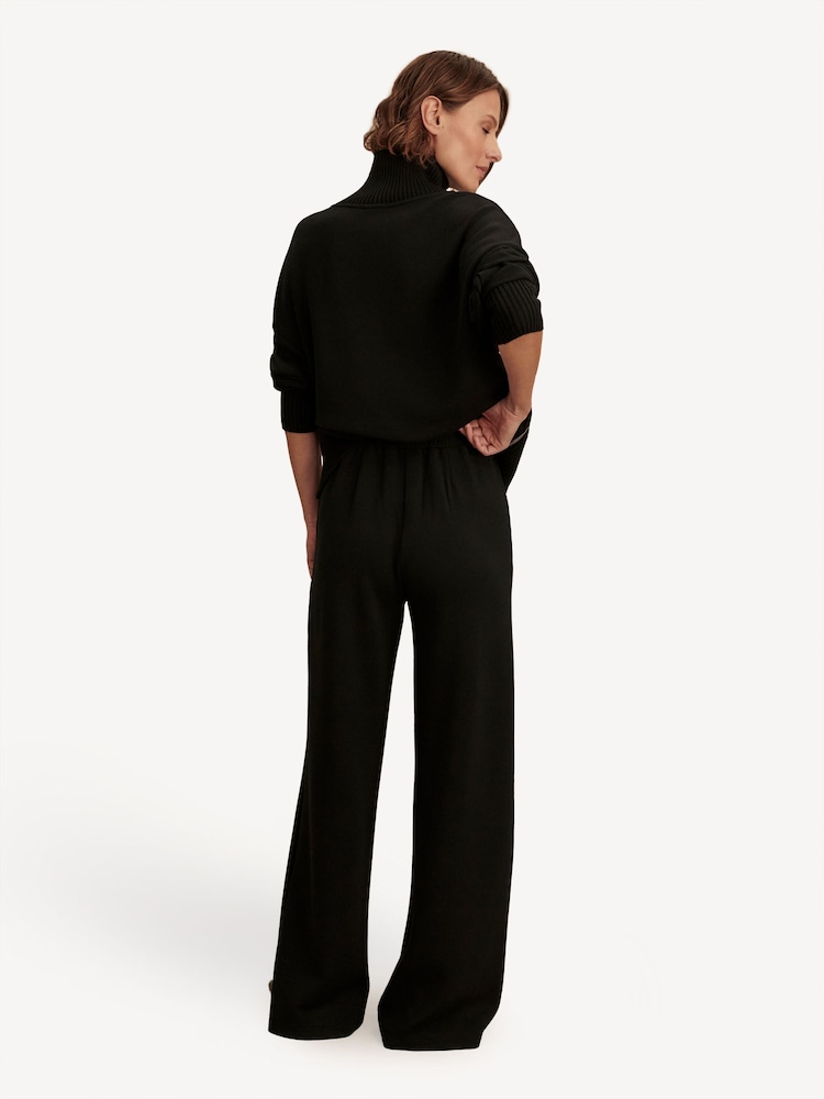Varley Black The Extra Wide Leg Joggers - Image 2 of 7