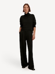 Varley Black The Extra Wide Leg Joggers - Image 3 of 7