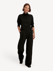Varley Black The Extra Wide Leg Joggers - Image 5 of 7